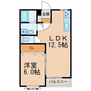 アベニューヒルズ【1階】の間取り