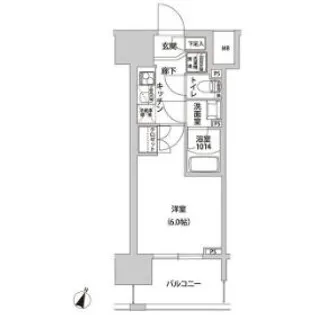 ラクラス幡ヶ谷【4階】の間取り