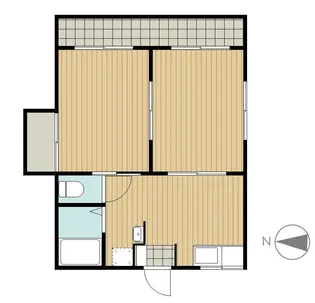 丸友アパート【2階】の間取り