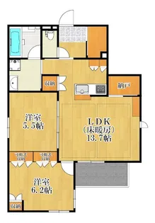 エミネンス観音【2階】の間取り
