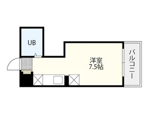 グロワール中広【5階】の間取り