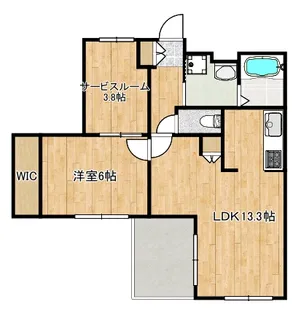 メゾン・リヴ・クレールIII【3階】の間取り
