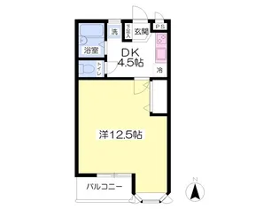 ハイツヴィオラ【1階】の間取り