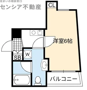 サンロイヤル大阪城北.【6階】の間取り