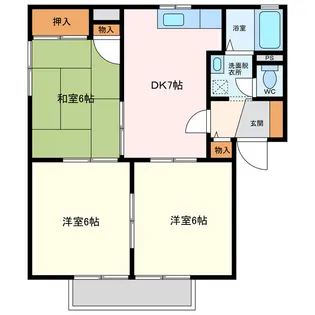 プリマリア南【2階】の間取り