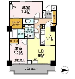 アコール北千住【2階】の間取り
