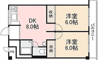 ステップ三木一番館402号【4階】の間取り