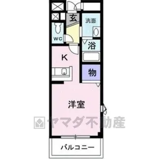 パレ・ニューみやの【3階】の間取り