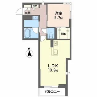 福島県郡山市西ノ内1【マンション】の間取り