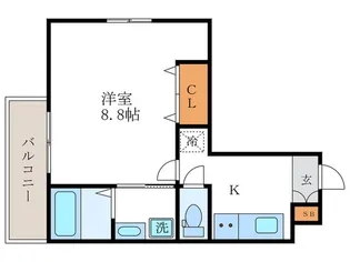 クオリエ京都堀川アネックス【5階】の間取り
