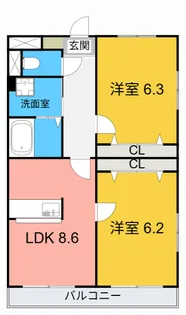 マーレ荘高浜【4階】の間取り