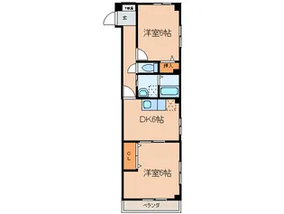 メゾン京田【1階】の間取り