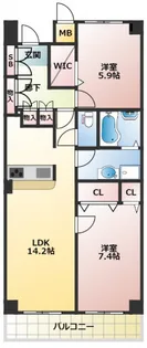 アプランドル【7階】の間取り