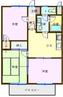 メゾンペーシュI【2階】の間取り