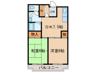 グランシャリオ砧【2階】の間取り