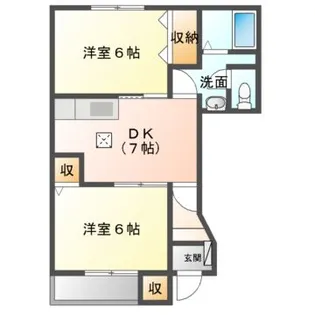 ベル・エトワールA棟・B棟【1階】の間取り