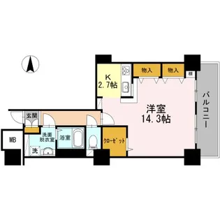 品川シーサイドビュータワー I【24階】の間取り