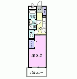 ライジングサン雅【1階】の間取り