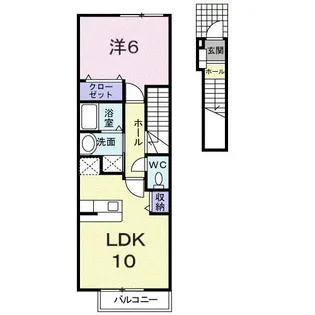 エンプレイス【2階】の間取り