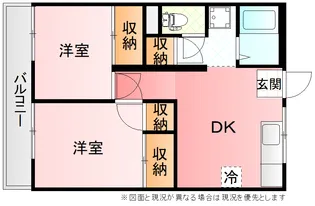 サンハイツ五所【2階】の間取り