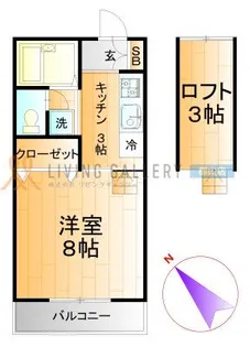 ToshiーHeights B【2階】の間取り