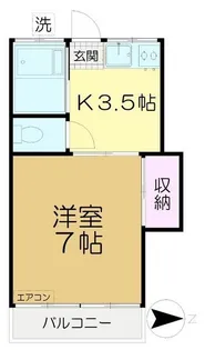 清人ハイム【2階】の間取り