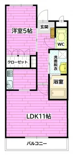 フォレスト シャレ【1階】の間取り