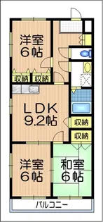 ファーストローズ【3階】の間取り
