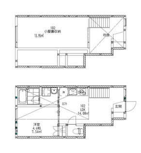 リースティン【1階】の間取り