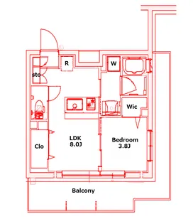 GENOVIA川崎V【4階】の間取り