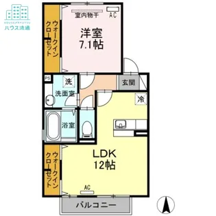ラ・雪乃・ミミB棟【2階】の間取り