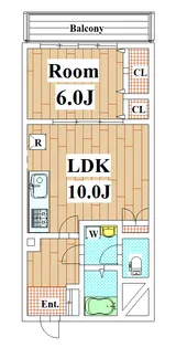 須賀マンション【5階】の間取り