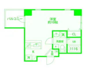 横浜ウエストレジデンス【4階】の間取り