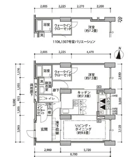 東雲キャナルコートCODAN14号棟【12階】の間取り