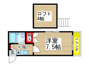 フラワ-ソング【2階】の間取り