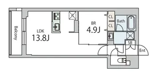 GranDuo千歳船橋6【4階】の間取り