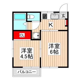 レジデンス成増【2階】の間取り