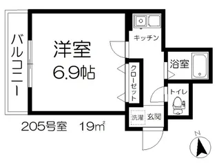 桜プリズム【2階】の間取り