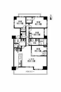 グランアビスタ川崎大師【5階】の間取り