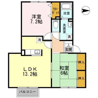 パセオイシイ【2階】の間取り
