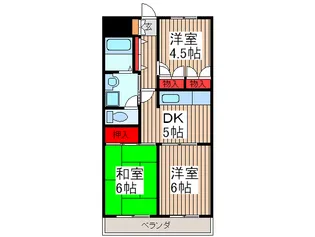 パールハイツ宮田【3階】の間取り