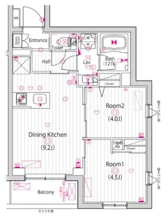ガーラ・ステーション川崎久地【3階】の間取り