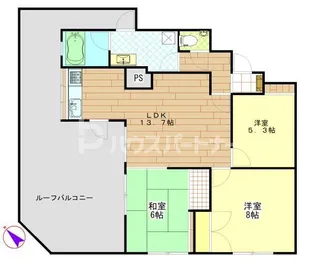 レジデンス西千葉ウエスト【5階】の間取り