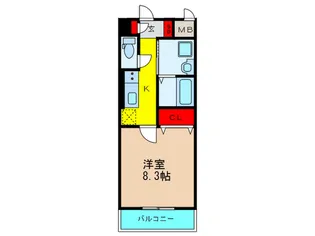 シエン枚方【2階】の間取り