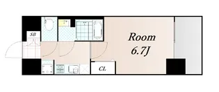 プレサンス塚本ミッドマーク【7階】の間取り