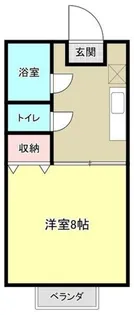 グラドール一條II【2階】の間取り