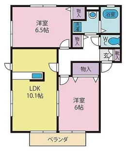 光陽台ハイツ【2階】の間取り