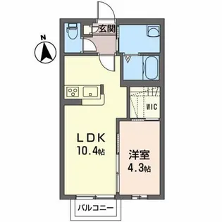 ハンズ・スクエアII【2階】の間取り