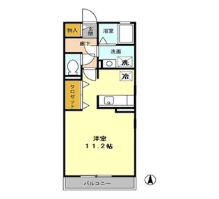 ソリアード II【1階】の間取り