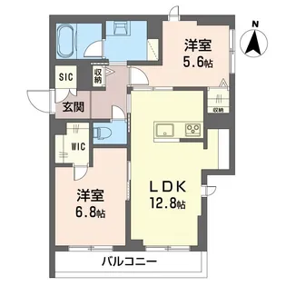 リネア【2階】の間取り